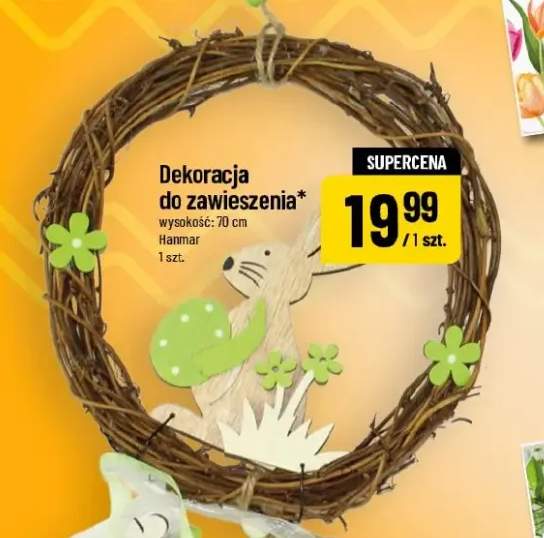 Dekoracja do zawieszenia wysokość 70 cm
