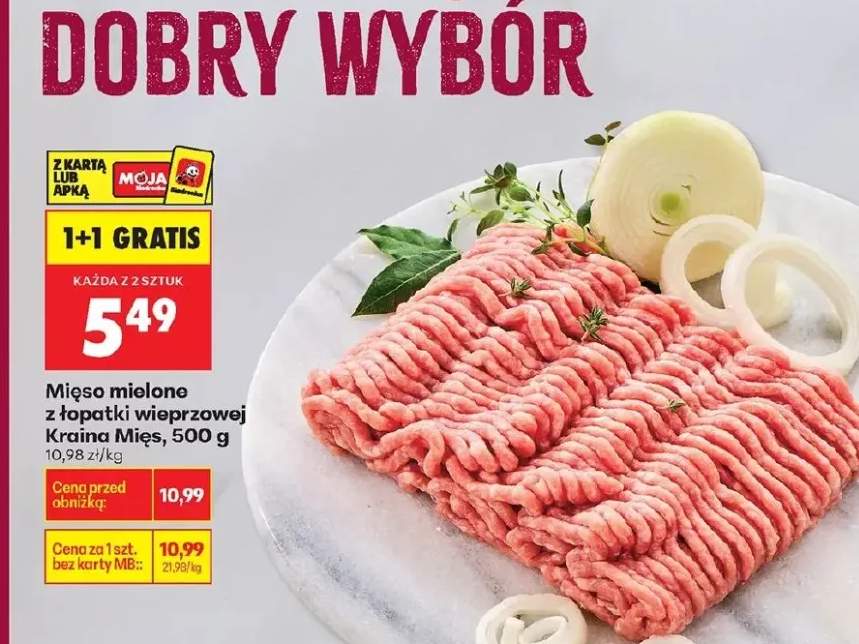 Mięso mielone z łopatki wieprzowej