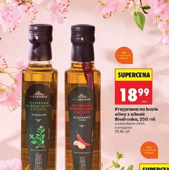 Przyprawa na bazie oliwy z oliwek z czosnkiem i chilli