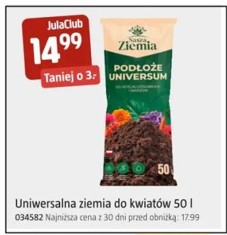 Uniwersalna ziemia do kwiatów 50 l