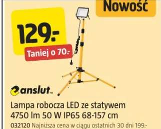 Lampa robocza LED ze statywem 4750 lm 50 W IP65 68-157 cm