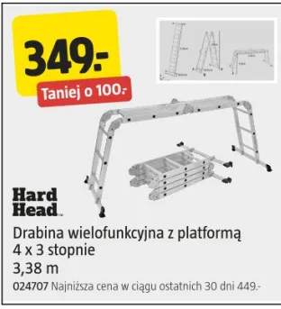 Drabina wielofunkcyjna z platformą 4 x 3 stopnie 3,38 m
