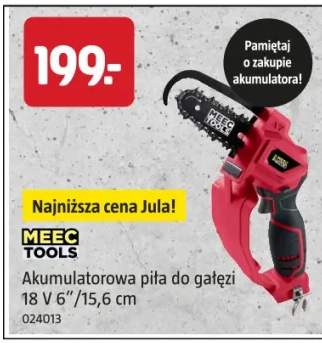 Akumulatorowa piła do gałęzi 18 V 6"/15,6 cm