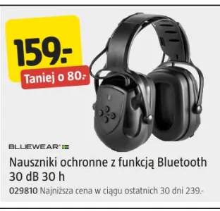 Nauszniki ochronne z funkcją Bluetooth 30dB 30h