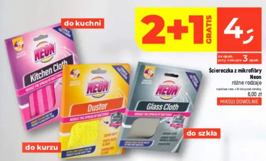 Ściereczka z mikrofibry różne rodzaje