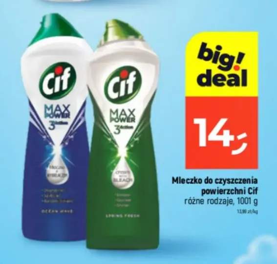 Mleczko do czyszczenia powierzchni różne rodzaje