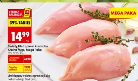 Świeży filet z piersi kurczaka, Mega Paka