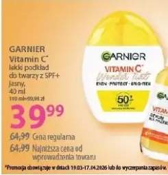 Krem Vitamin C* podkład do twarzy z SPF+ serum na przebarwienia