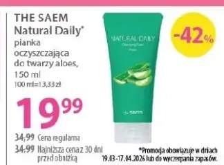 Pianka oczyszczająca do twarzy aloes