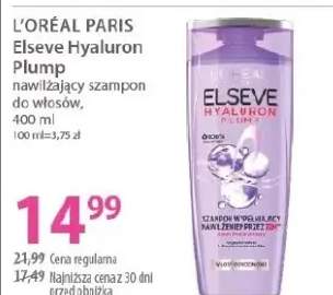 Nawilżający szampon do włosów Elseve Hyaluron Plump