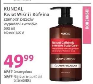 Szampon przeciw wypadaniu włosów Kwiat Wiśni i Kofeina