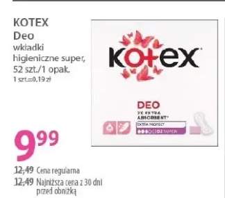 Wkładki higieniczne super Deo