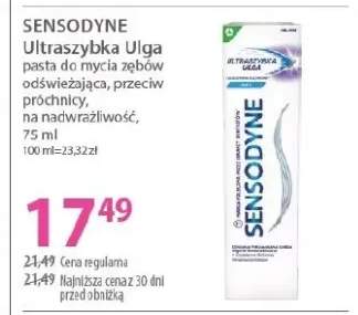 Pasta do mycia zębów odświeżająca przeciw próchnicy na nadwrażliwość Ultrazałyspka Ulga