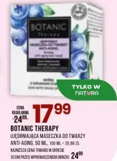 Maseczka Botanic Therapy ujędniająca do twarzy anti-aging