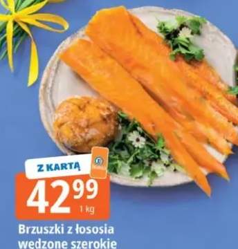 Brzuszki z łososia wędzone szerokie