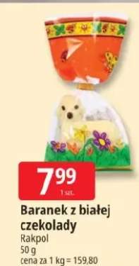 Baranek z białej czekolady