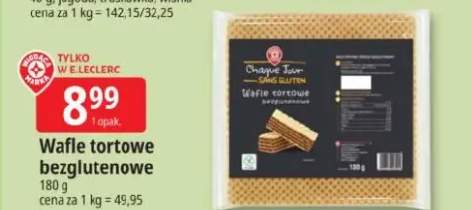 Wafle tortowe bezglutenowe
