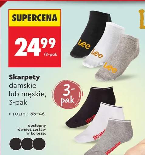Skarpety damskie lub męskie 3-pak