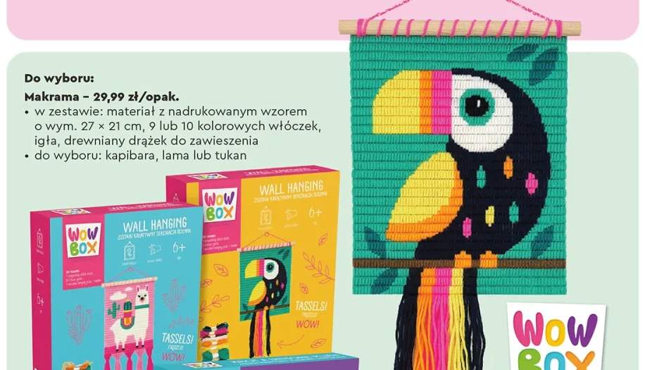 Zestaw kreatywny - makrama, różne rodzaje