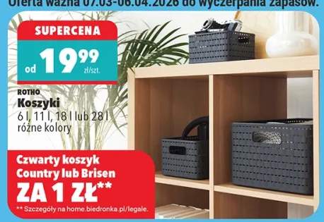 Koszyki 6 l, 11 l, 18 l lub 28 l różne kolory