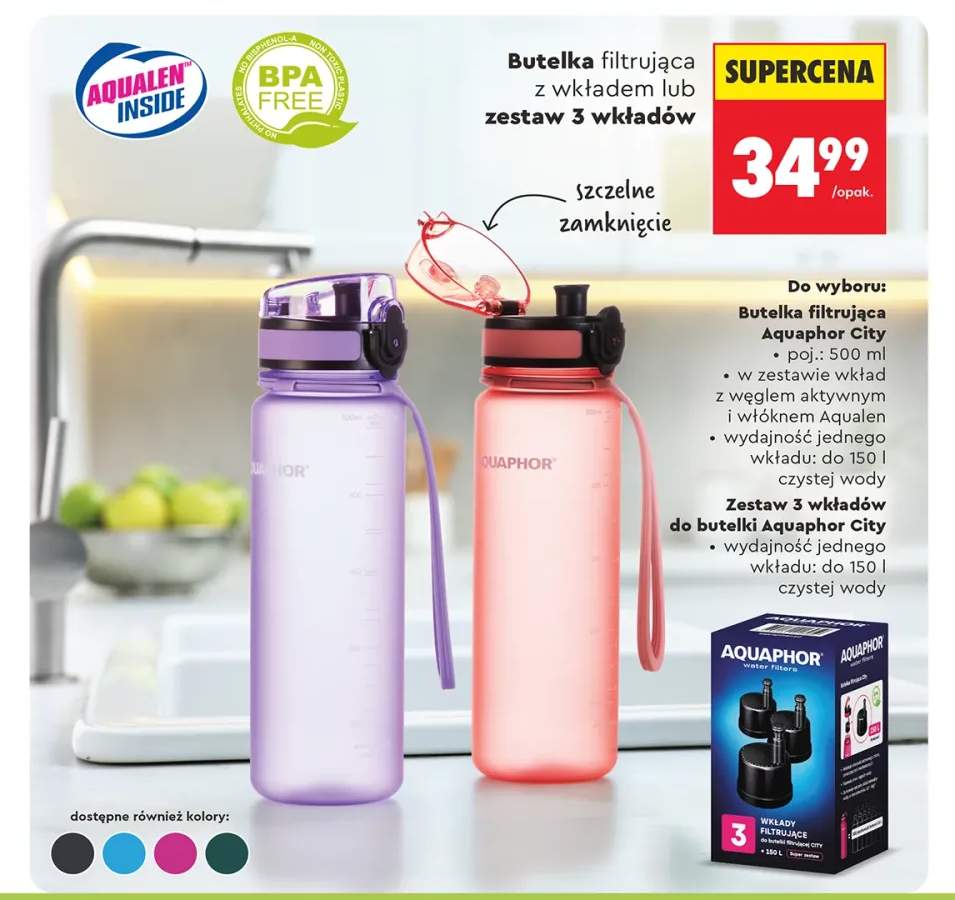 Zestaw 3 wkładów filtrujących