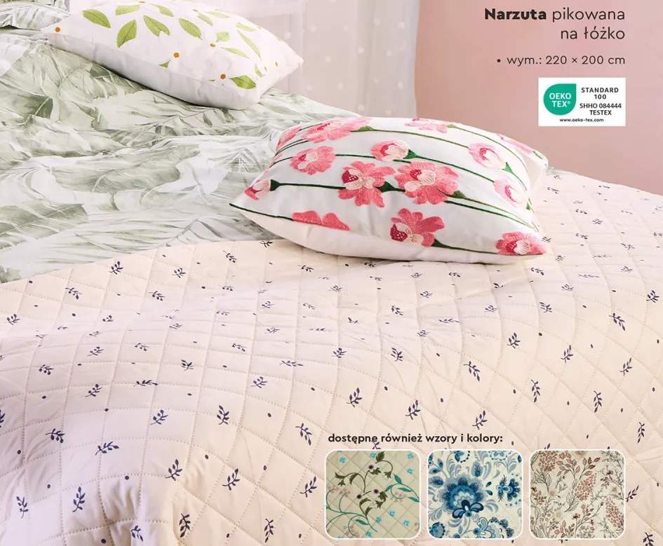 Narzuta pikowana na łóżko