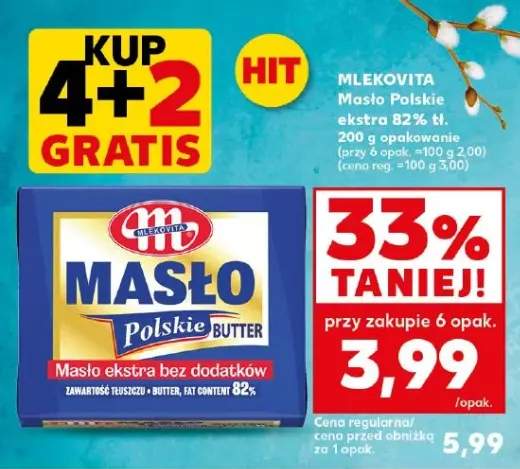 Masło ekstra bez dodatków