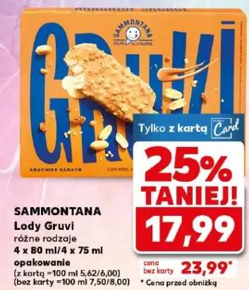 Lody Gruvi różne rodzaje