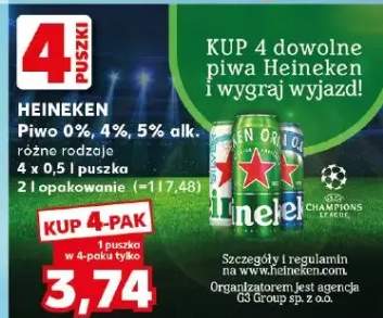 Piwo Heineken różne rodzaje