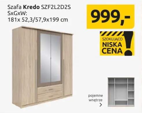 Szafa Kredo SZF2L2D2S