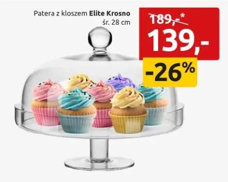 Patera z kloszem Elite Krosno śr. 28 cm
