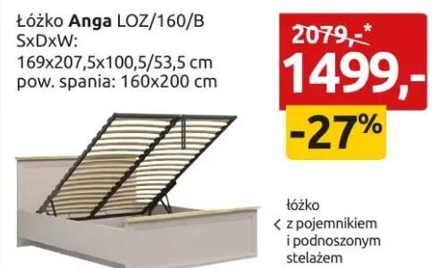 Łóżko Anga LOZ/160/B