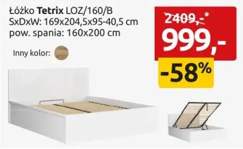Łóżko Tetrix LOZ/160/B