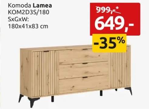 Komoda Lamea KOM2D3S/180