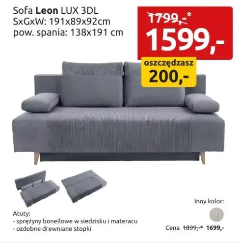 Sofa Leon LUX 3DL