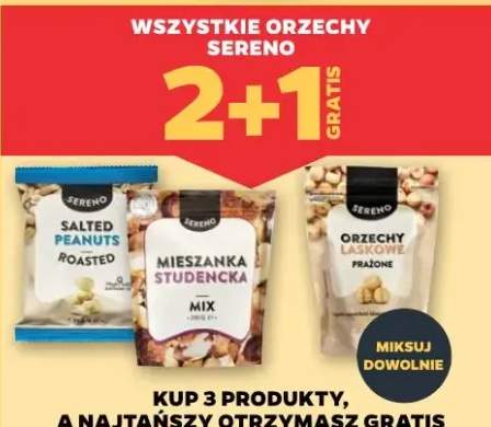 Orzechy Sereno różne rodzaje
