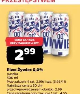 Piwo Żywiec 0,0% puszka