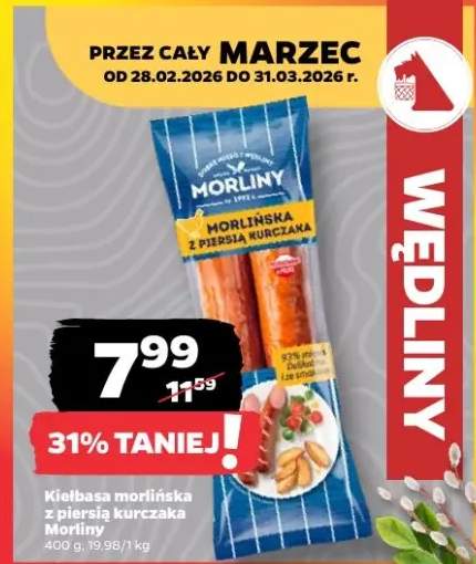 Kiełbasa morlińska z piersią kurczaka