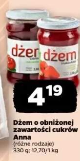 Dżem o obniżonej zawartości cukrów Anna
