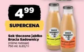 Sok tłoczone jabłko Bracia Sadownicy różne rodzaje