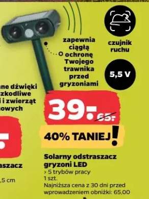 Solarny odstraszacz gryzoni LED