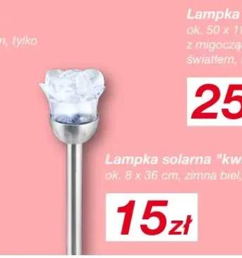 Lampka solarna kwiat
