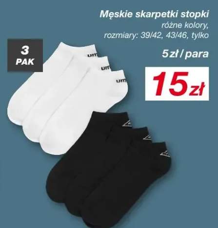 Skarpetki męskie stopki, różne kolory, 3 pak