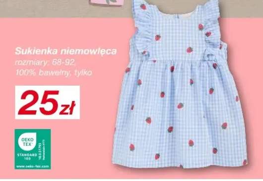 Sukienka niemowlęca 100% bawełny