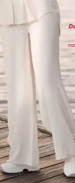 Spodnie damskie z mieszanki lnu, różne kolory