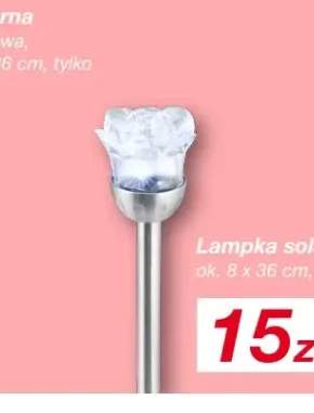 Lampka solarna kwiat