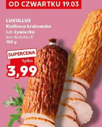 Kiełbasa krakowska lub żywiecka