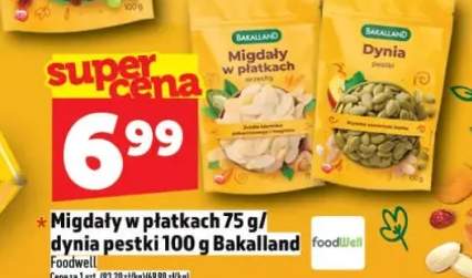 Migdały w płatkach 75g / dynia pestki 100g