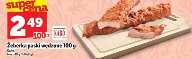 Żeberka paski wędzone