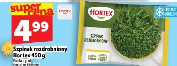 Szpinak rozdrobniony